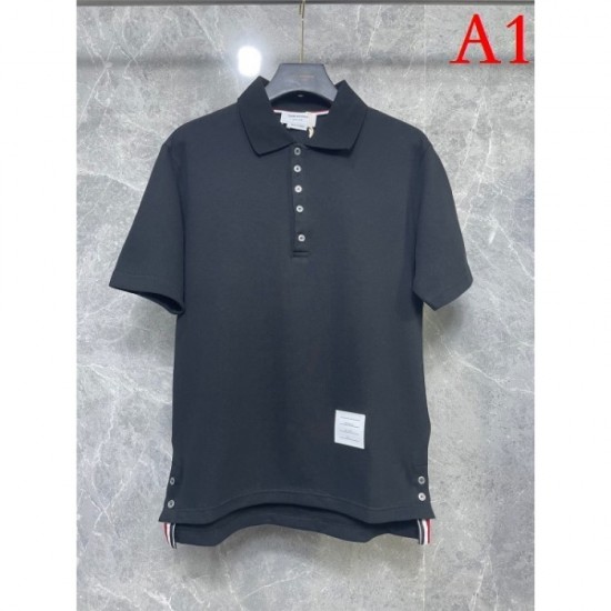 THOM BROWNE Men's Short Sleeve T-shirt 2022 New Trend Style Thom Browne THOM BROWNE Men's Short Sleeve T-shirt 2022 New Trend Style Thom Browne