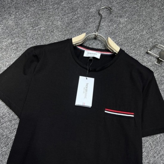 2022SS short-sleeved T-shirt this summer No. 1 THOM BROWNE Tom Brown 2022SS short-sleeved T-shirt this summer No. 1 THOM BROWNE Tom Brown