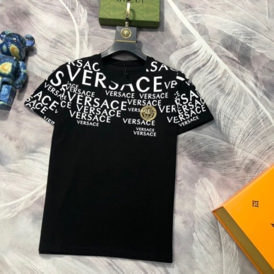 VERSACE Men's Short Sleeve T-shirt 2022 New Overseas Limited Model New Versace VERSACE Men's Short Sleeve T-shirt 2022 New Overseas Limited Model New Versace