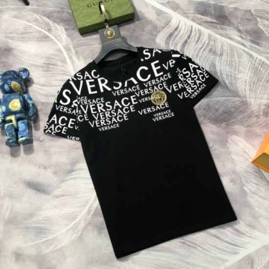 VERSACE Men's Short Sleeve T-shirt 2022 New Overseas Limited Model New Versace VERSACE Men's Short Sleeve T-shirt 2022 New Overseas Limited Model New Versace
