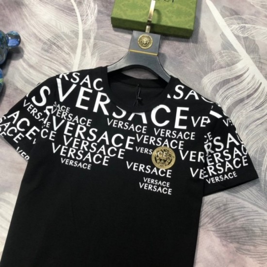 VERSACE Men's Short Sleeve T-shirt 2022 New Overseas Limited Model New Versace VERSACE Men's Short Sleeve T-shirt 2022 New Overseas Limited Model New Versace