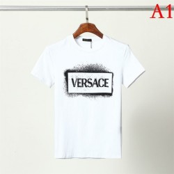 VERSACE Men's Short Sleeve T-shirt 2022 New Super Rare Love at First Sight Versace
