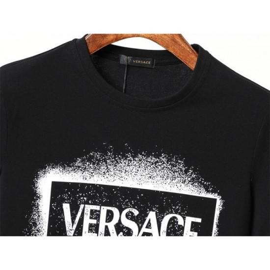 VERSACE Men's Short Sleeve T-shirt 2022 New Super Rare Love at First Sight Versace VERSACE Men's Short Sleeve T-shirt 2022 New Super Rare Love at First Sight Versace