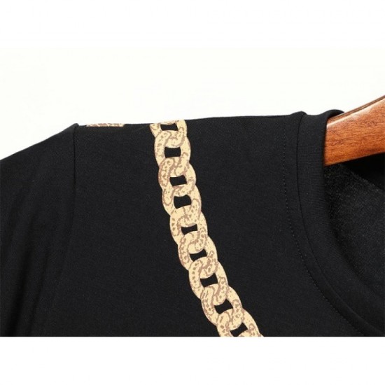 VERSACE Men's Short Sleeve T-shirt 2022 New Popular Sale 100% New Versace VERSACE Men's Short Sleeve T-shirt 2022 New Popular Sale 100% New Versace