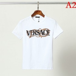 VERSACE Men's Short Sleeve T-shirt 2022 New Popular New Logo Versace