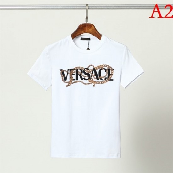 VERSACE Men's Short Sleeve T-shirt 2022 New Popular New Logo Versace VERSACE Men's Short Sleeve T-shirt 2022 New Popular New Logo Versace