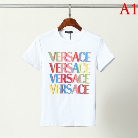 VERSACE Men's Short Sleeve T-shirt 2022 New Limited Price Early Sold Out Versace VERSACE Men's Short Sleeve T-shirt 2022 New Limited Price Early Sold Out Versace