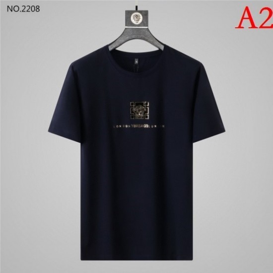VERSACE Men's short-sleeved T-shirt 2022 New item 1 item for each color Versace VERSACE Men's short-sleeved T-shirt 2022 New item 1 item for each color Versace