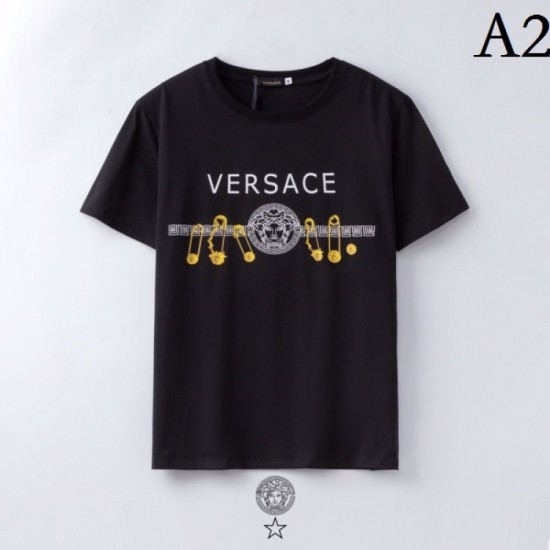 VERSACE Versace 2022SS men's short-sleeved T-shirt restocked VERSACE Versace 2022SS men's short-sleeved T-shirt restocked