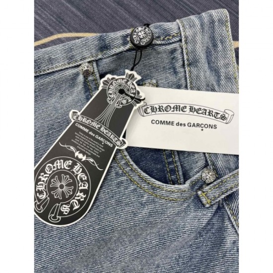 2022SS Great presence style Men's and women's denim pants CHROME HEARTS Chrome Hearts 2022SS Great presence style Men's and women's denim pants CHROME HEARTS Chrome Hearts