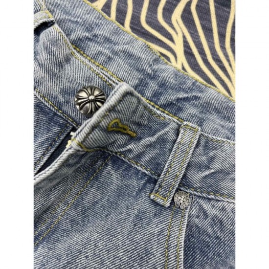 2022SS Great presence style Men's and women's denim pants CHROME HEARTS Chrome Hearts 2022SS Great presence style Men's and women's denim pants CHROME HEARTS Chrome Hearts