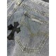 2022SS Great presence style Men's and women's denim pants CHROME HEARTS Chrome Hearts 2022SS Great presence style Men's and women's denim pants CHROME HEARTS Chrome Hearts