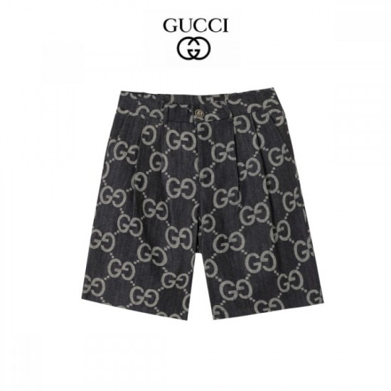 2022SS Best new work of the season GUCCI Gucci unisex denim shorts 2022SS Best new work of the season GUCCI Gucci unisex denim shorts