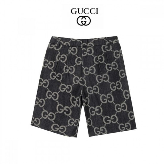 2022SS Best new work of the season GUCCI Gucci unisex denim shorts 2022SS Best new work of the season GUCCI Gucci unisex denim shorts