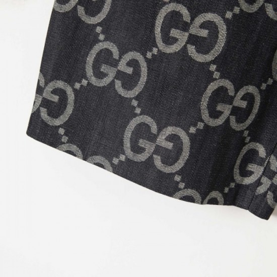 2022SS Best new work of the season GUCCI Gucci unisex denim shorts 2022SS Best new work of the season GUCCI Gucci unisex denim shorts