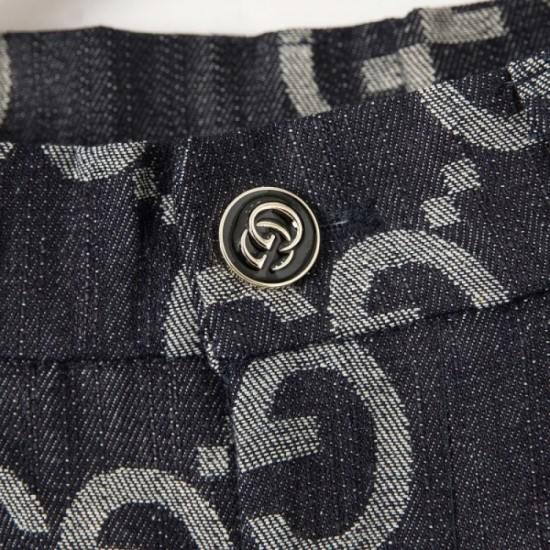 2022SS Best new work of the season GUCCI Gucci unisex denim shorts 2022SS Best new work of the season GUCCI Gucci unisex denim shorts