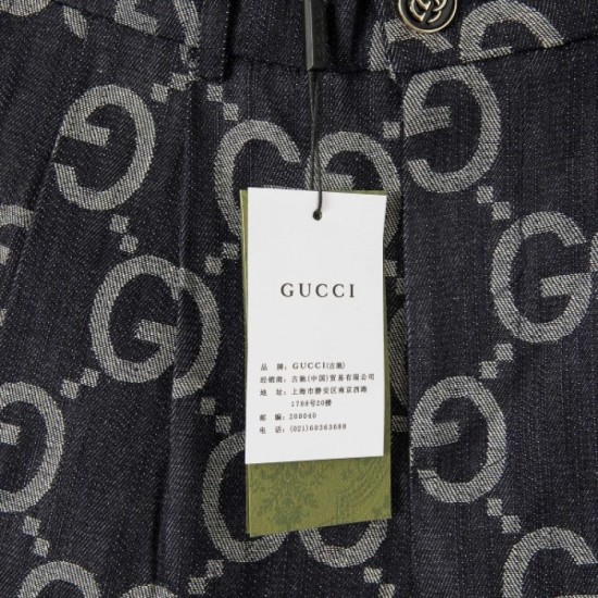 2022SS Best new work of the season GUCCI Gucci unisex denim shorts 2022SS Best new work of the season GUCCI Gucci unisex denim shorts
