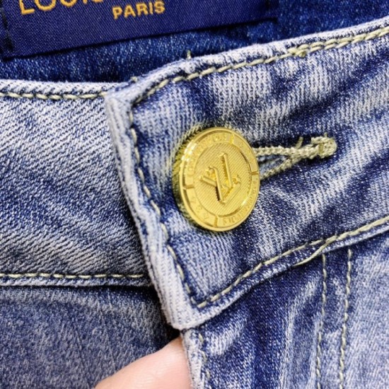 Beautiful silhouette men's jeans 2022SS LOUIS VUITTON Louis Vuitton Beautiful silhouette men's jeans 2022SS LOUIS VUITTON Louis Vuitton
