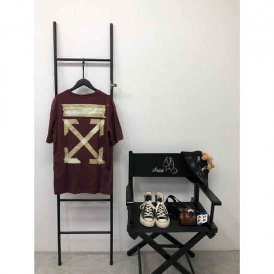 OFF-WHITE Off-white 2022SS New men's short-sleeved T-shirt to dress elegantly OFF-WHITE Off-white 2022SS New men's short-sleeved T-shirt to dress elegantly