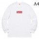 SUPREME Supreme 2022SS Check out the trends in spring and summer Men's long-sleeved T-shirts SUPREME Supreme 2022SS Check out the trends in spring and summer Men's long-sleeved T-shirts