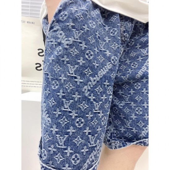 SUPREME Supreme 2022SS Advance trend Men's and women's denim shorts SUPREME Supreme 2022SS Advance trend Men's and women's denim shorts