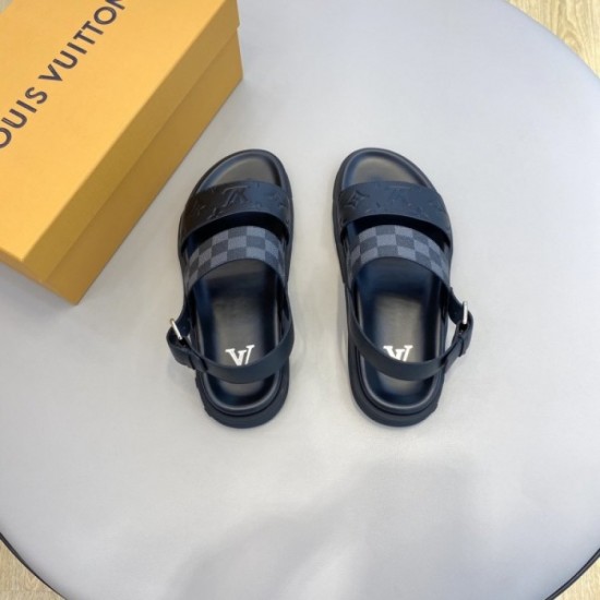LOUIS VUITTON Men's Sandals 2022SS Popular summer model LOUIS VUITTON Men's Sandals 2022SS Popular summer model