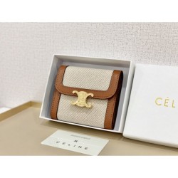 CELINE Celine 2022SS Highly recommended women's tri-fold wallet
