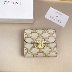 CELINE Celine 2022SS Popular high discount mail order Women's tri-fold wallet