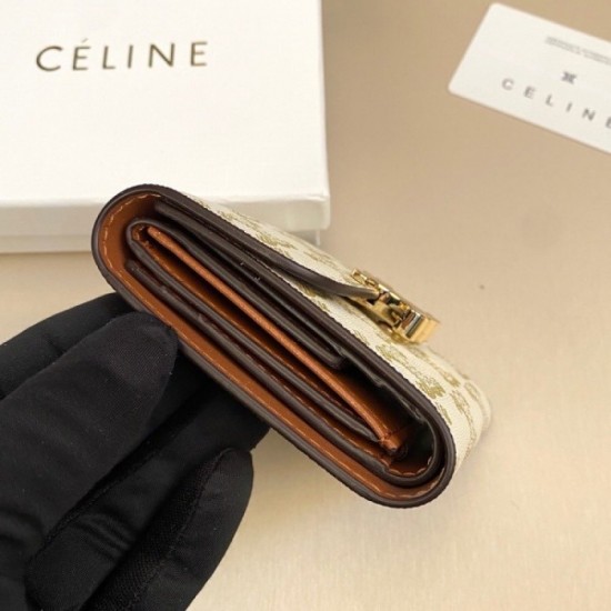 CELINE Celine 2022SS Popular high discount mail order Women's tri-fold wallet CELINE Celine 2022SS Popular high discount mail order Women's tri-fold wallet
