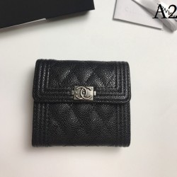 CHANEL 2022SS Explosive popular women's tri-fold wallet in summer