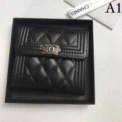 CHANEL 2022SS Limited women's tri-fold wallet that can be used absolutely in the summer