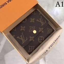 LOUIS VUITTON Louis Vuitton 2022SS Fashionable at a stretch Advanced ladies' tri-fold wallet N63241, M60402