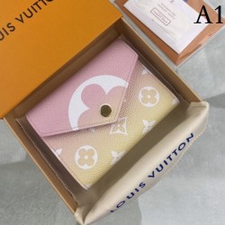 LOUIS VUITTON Louis Vuitton 2022SS Tri-fold wallet for ladies with a distinctive sense of omission M80387, M80388, M80386