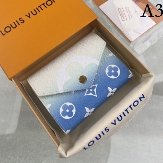 LOUIS VUITTON Louis Vuitton 2022SS Tri-fold wallet for ladies with a distinctive sense of omission M80387, M80388, M80386 LOUIS VUITTON Louis Vuitton 2022SS Tri-fold wallet for ladies with a distinctive sense of omission M80387, M80388, M80386