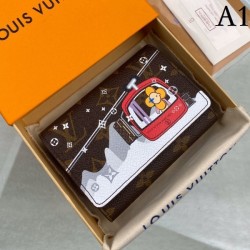 LOUIS VUITTON Louis Vuitton 2022SS Tri-fold wallet for ladies with a perfect sense of omission M62090, M68492
