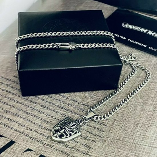 2022SS CHROME HEARTS CHROME HEARTS Spring new attention necklace 2022SS CHROME HEARTS CHROME HEARTS Spring new attention necklace