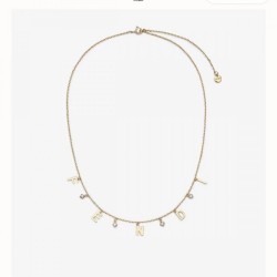 2022SS FENDI Fendi new damage processing necklace