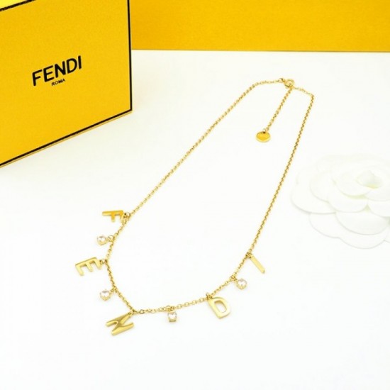 2022SS FENDI Fendi new damage processing necklace 2022SS FENDI Fendi new damage processing necklace