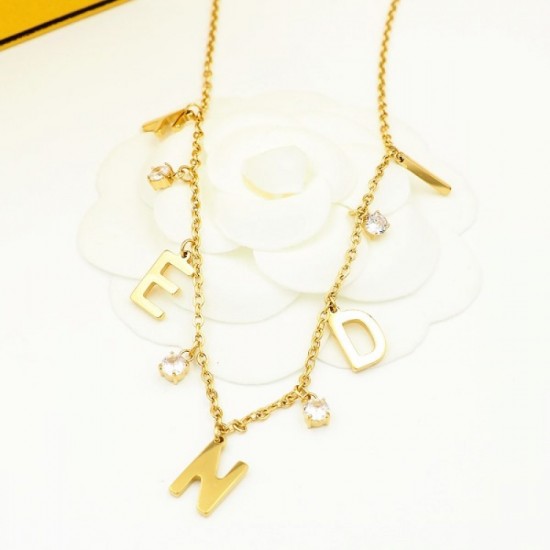 2022SS FENDI Fendi new damage processing necklace 2022SS FENDI Fendi new damage processing necklace