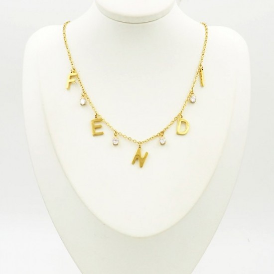 2022SS FENDI Fendi new damage processing necklace 2022SS FENDI Fendi new damage processing necklace