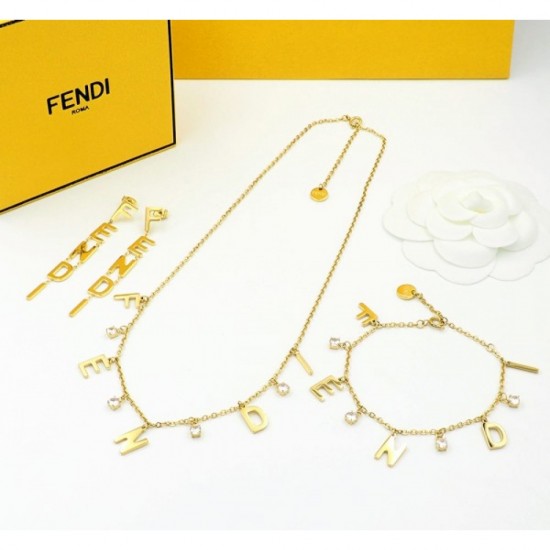 2022SS FENDI Fendi new damage processing necklace 2022SS FENDI Fendi new damage processing necklace