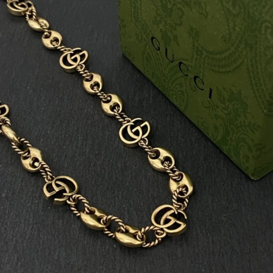 2022SS GUCCI Gucci summer outfit protagonist necklace 2022SS GUCCI Gucci summer outfit protagonist necklace