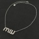 2022SS MIU MIU cute atmosphere necklace 2022SS MIU MIU cute atmosphere necklace