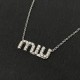 2022SS MIU MIU cute atmosphere necklace 2022SS MIU MIU cute atmosphere necklace