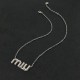 2022SS MIU MIU cute atmosphere necklace 2022SS MIU MIU cute atmosphere necklace