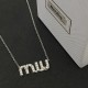 2022SS MIU MIU cute atmosphere necklace 2022SS MIU MIU cute atmosphere necklace