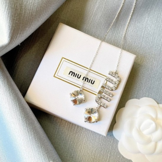 2022SS MIU MIU Miu Miu cute impression necklace 2022SS MIU MIU Miu Miu cute impression necklace