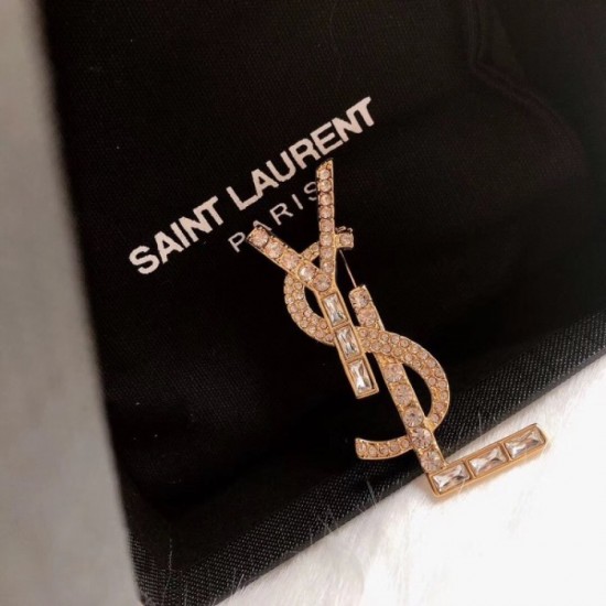 YSL Yves Saint Laurent Popular Let Shop Brooch YSL Yves Saint Laurent Popular Let Shop Brooch