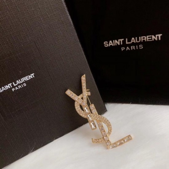 YSL Yves Saint Laurent Popular Let Shop Brooch YSL Yves Saint Laurent Popular Let Shop Brooch