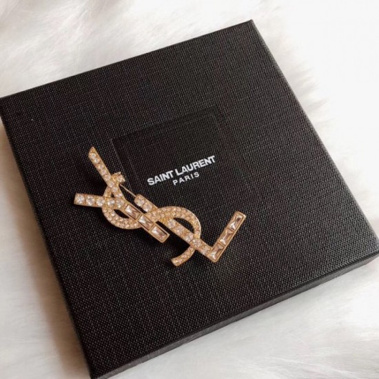 YSL Yves Saint Laurent Popular Let Shop Brooch YSL Yves Saint Laurent Popular Let Shop Brooch